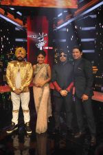Mika Singh, Daler mehndi , Sunidhi Chauhan, Shaan at Voice of India - Independence day special shoot in R K Studios on 10th Aug 2015